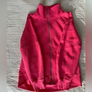Lululemon Scuba Oversized Funnel-Neck Zip. Size M/L. Pink.